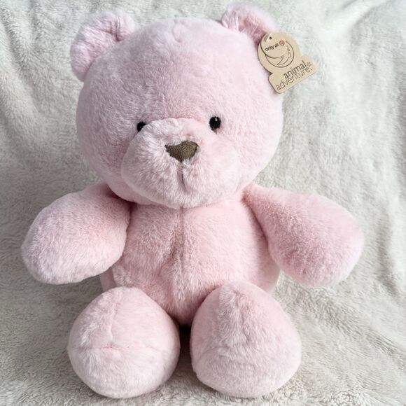 Animal Adventure Pale Pink Teddy Bear 16” Plush Soft Toy Stuffed Brown Nose 2023 - Picture 1 of 7